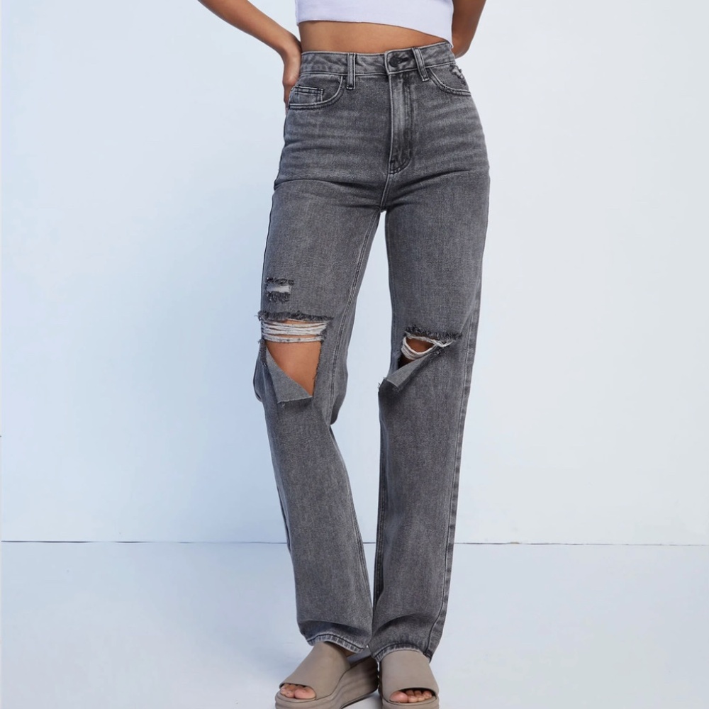 PacSun Washed Black Ripped '90s Boyfriend Jeans - Size 25